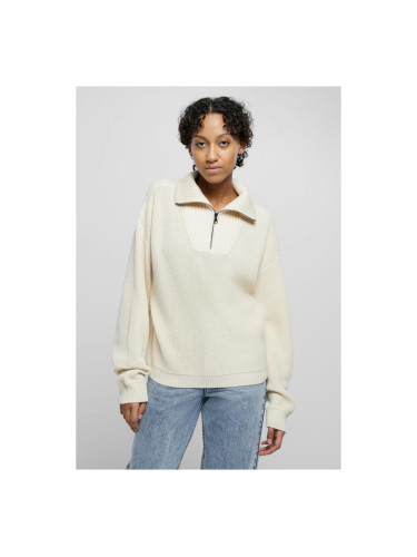 Women's oversized troyer knit - sand