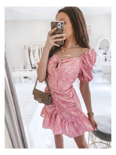 Розова рокля LA PEARL axp0731. С12