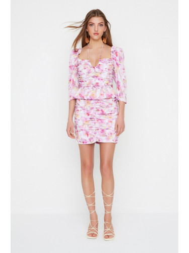 Рокля Trendyol - Многоцветна - Bodycon