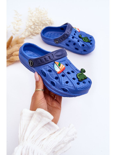 WJ1 Детски дунапренени леки сандали Crocs Blue Sweets