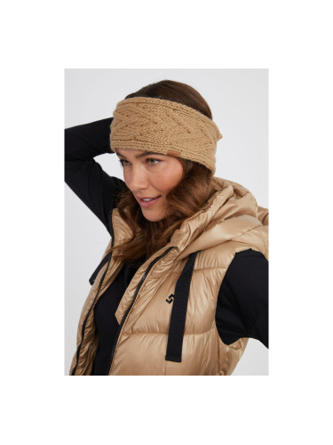 Women's brown knitted headband SAM 73