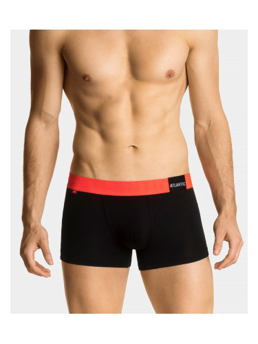 Man boxers ATLANTIC PREMIUM with mikromodal - black/orange