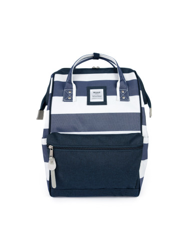 Himawari Unisex's Backpack Tr23099-2 Navy Blue/White