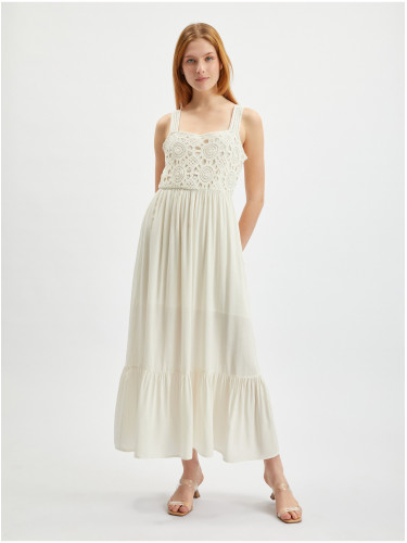 Orsay Cream Women's Maxi Dress - Women's