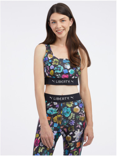 Black Womens Sports Floral Top Puma x Liberty - Women