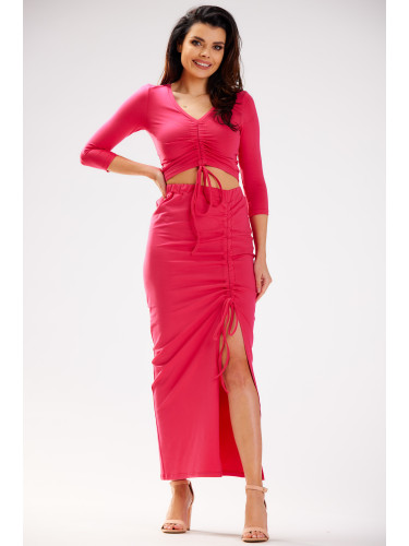 Infinite You Woman's Skirt M305 Fuchsia