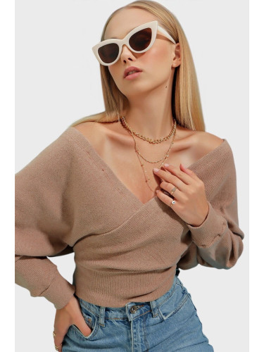 Дамски пуловер. Trend Alaçatı Stili