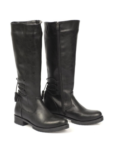 Capone Outfitters Women's Tea-length Back Ankle Laced Side Zipper Boots