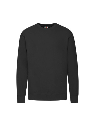 Black Men's Sweatshirt Lightweight Set-in-Sweat Sweat Fruit of the Loom