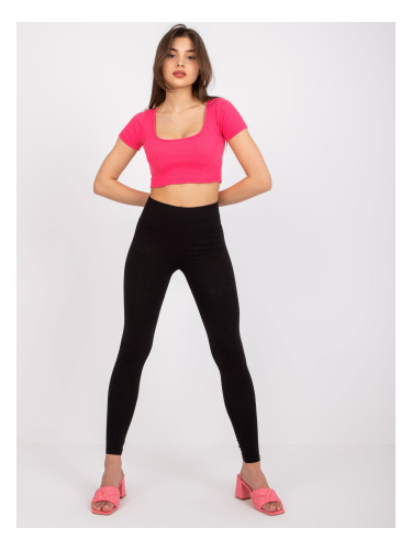 Black leggings with elastic waistband from Albina RUE PARIS