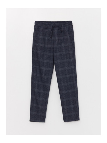 LC Waikiki Plaid Boys' Pants with Elastic Waist