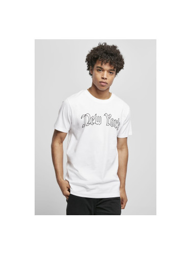 New York Wording T-shirt white