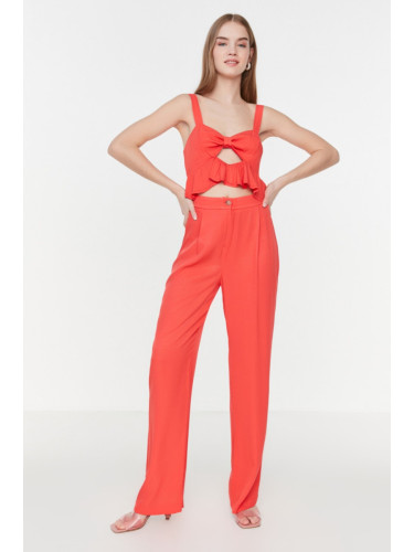 Trendyol Pants - Rot - Wide leg