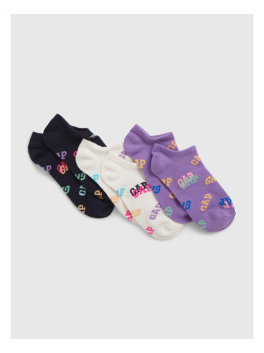 GAP Children's Low Socks, 3 Pairs - Girls