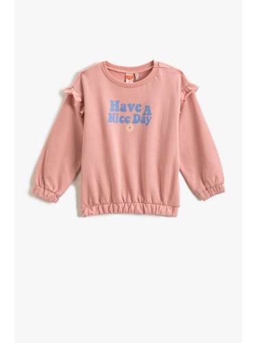 Koton Baby Girl Pink Sweatshirt