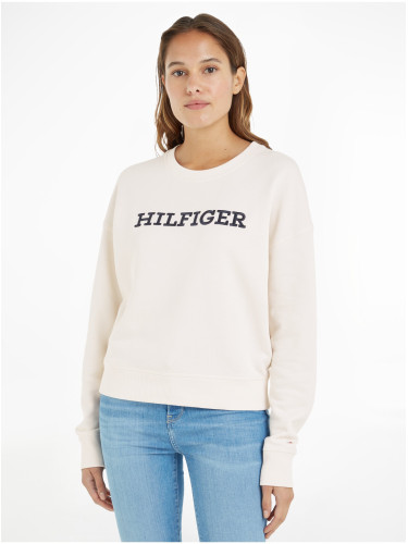 Cream Women's Sweatshirt Tommy Hilfiger - Women