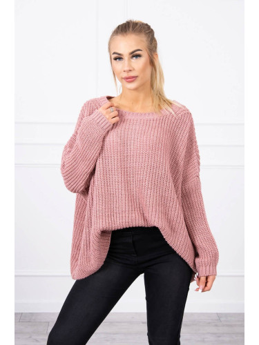 Oversize sweater dark pink