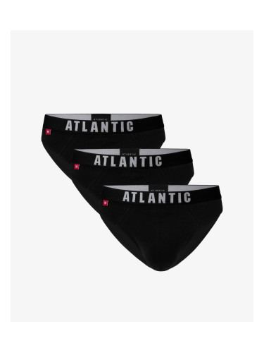 Мъжки спортни слипове ATLANTIC 3Pack - черни