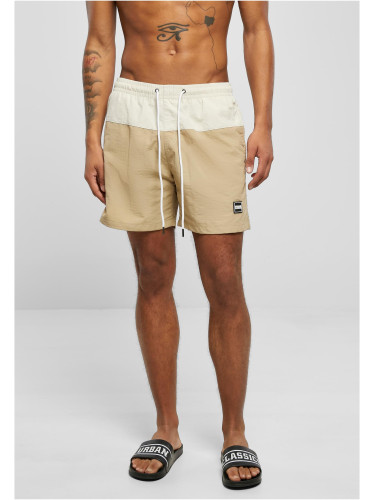 Men's Block Union Swimsuit Beige/Cream