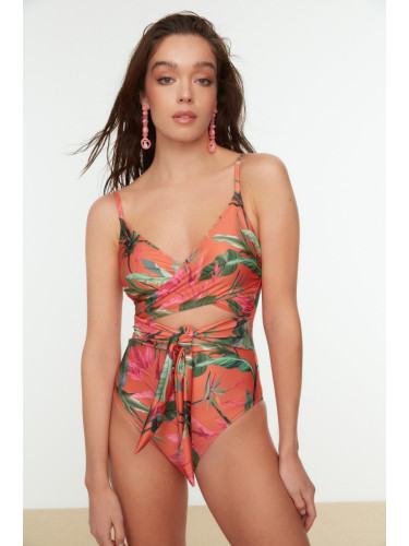 Дамски бански Trendyol Patterned