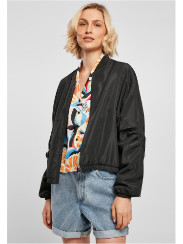 Women's recycled jacket Batwing Bomber Jacket black