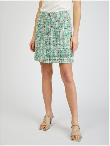 Orsay Green Ladies Tweed Skirt - Ladies