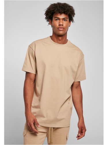 Heavy oversized union t-shirt beige color