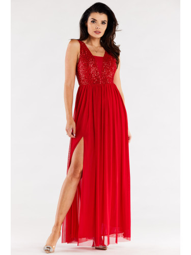 Awama Woman's Dress A486 Red