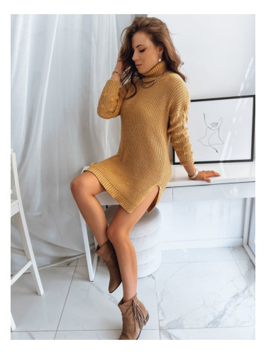 Women's long sweater FUERTA yellow Dstreet from