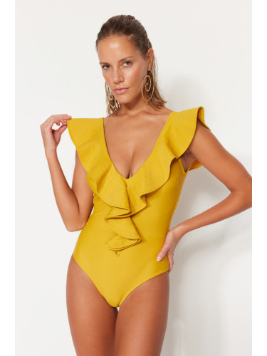 Дамски бански Trendyol Frill detailed