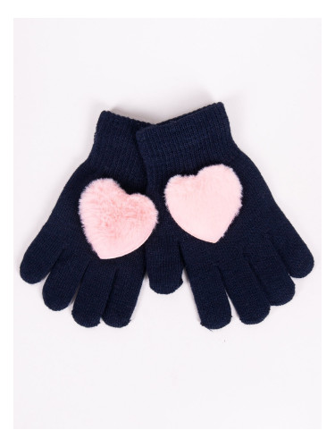 Yoclub Kids's Gloves RED-0069G-AA50-003 Navy Blue