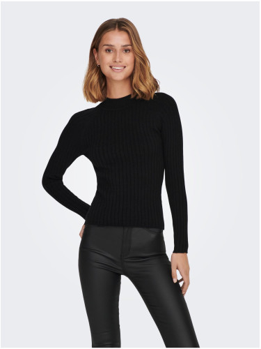 Black Women's Ribbed Sweater JDY Magda - Ladies