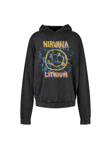 Lithium Oversize Acid Black Hooded
