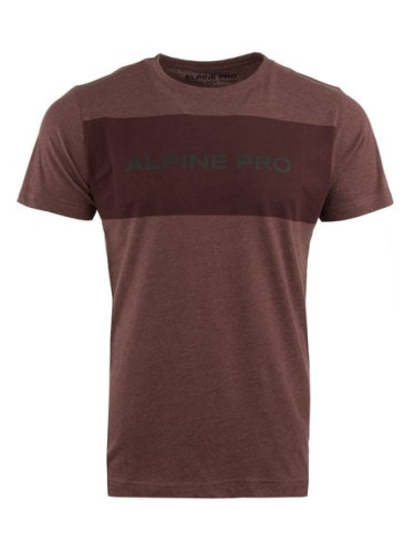 Men's brown T-shirt ALPINE PRO Zebaro