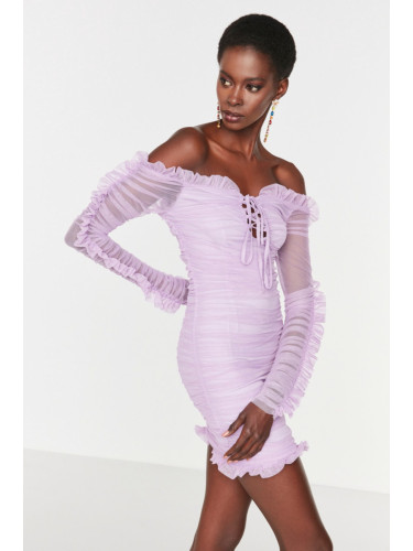 Дамска рокля Trendyol Tulle Detailed