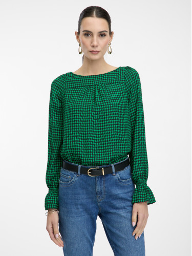 Green Women's patterned blouse ORSAY - Ladies