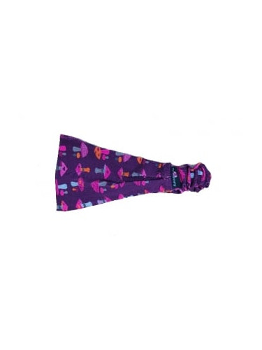 Girls' scarf - blue-purple sponges - 11cm