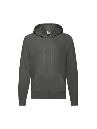 Grafitowa bluza męska z kapturem Lightweight Hooded Sweat Fruit of the Loom