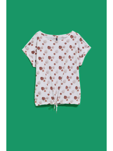 Marisse Women's T-Shirt L-Ts-4021 Off White