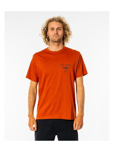 T-Shirt Rip Curl FADE OUT ICON TEE Red Dirt