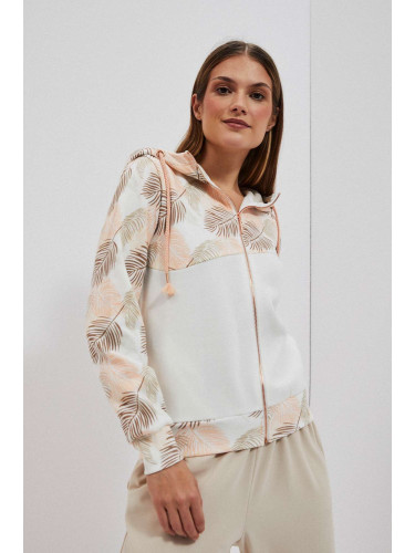 Marisse Women's Sweatshirt L-Bl-4004 Off White