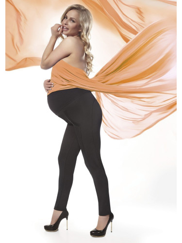 Bas Bleu Stefanie maternity leggings with high waist and stitching
