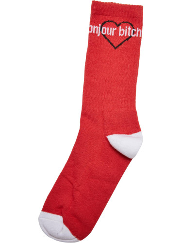 Bonjour Bitches Socks 3-Pack black/white/red