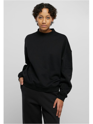Women's Oversized Organic Crewneck Black