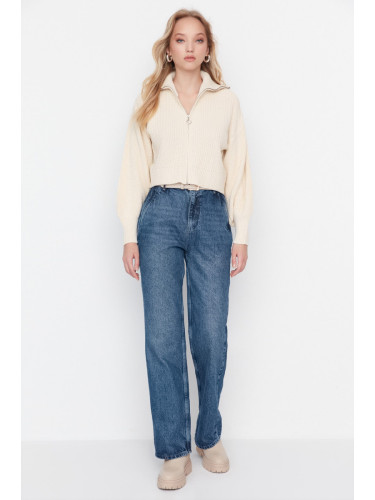 Дамски дънки. Trendyol High Waist