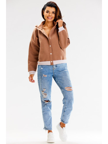 Awama Woman's Hoodie A611 Beige
