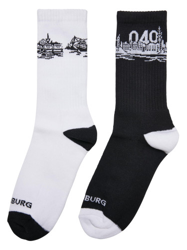 Major City 040 2-Pack Socks Black/White