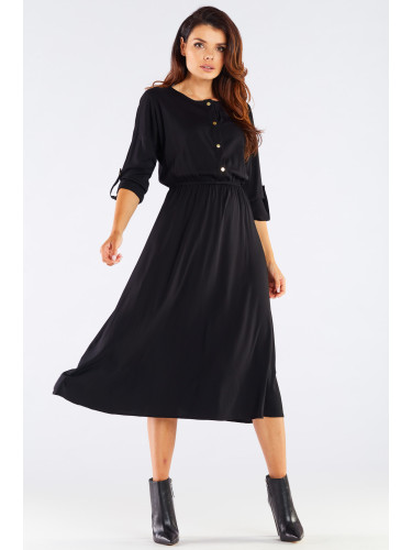 Awama Woman's Dress A452 Black