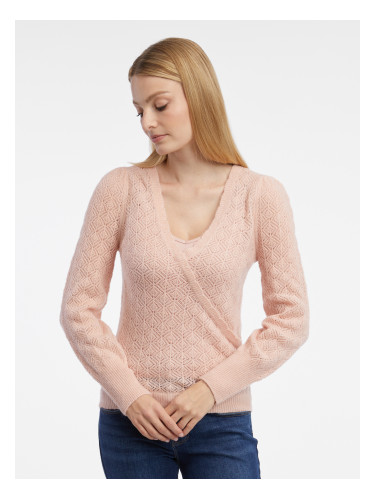 Orsay Women's Light Pink Sweater with Wool - Women