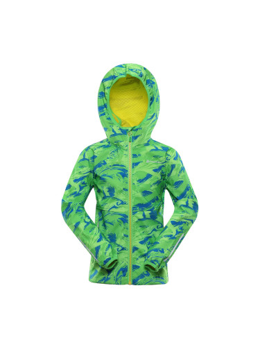Children's softshell jacket with membrane ALPINE PRO LANCO green